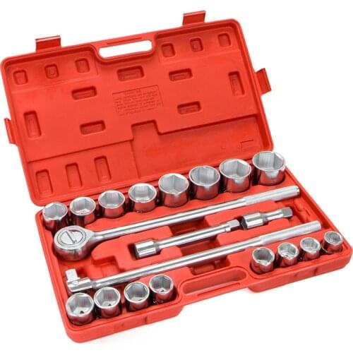 21-Piece Set, 3/4 Heavy-Duty Socket Wrench Set, Auto Repair Socket Tool