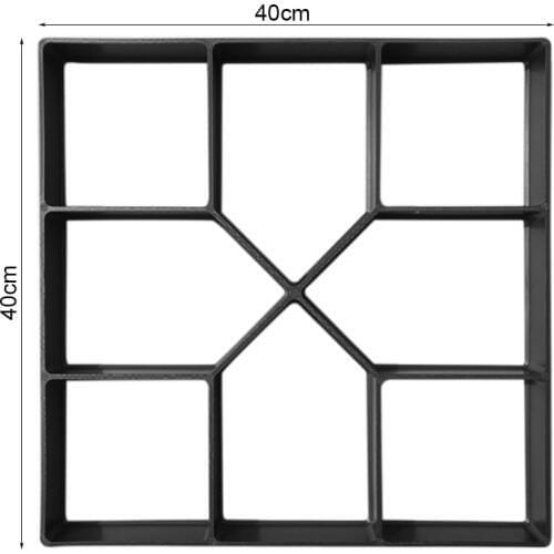 40*40*4cm Garden Paving Mould Garden Concrete Paver Mold Walk Maker Paving Brick DIY Path Maker Mold