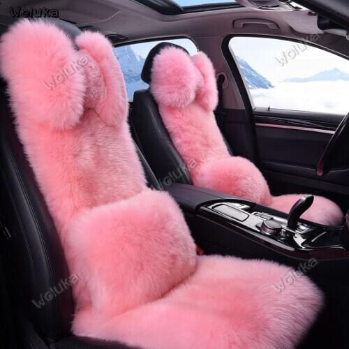 Car cushion wool plush winter warm seat cushion five-seat universal car CD50 Q03
