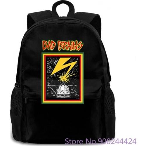 Bad Brains Hardcore Punk Band H.R. Soul Brains Print Harajuku Youth women men backpack laptop travel school adult