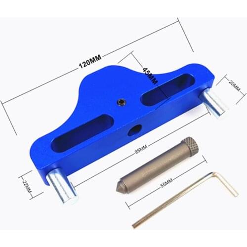 Aluminum Alloy Woodworking Center Finder Line Measuring Marking Gauge Scriber Scribing Tool Woodworking for Carpenter