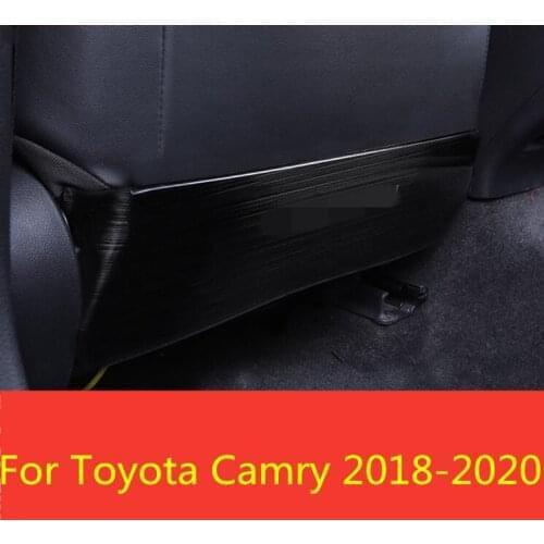 For Toyota Camry 8th Sedan 2018-2020 stainless steel seats care protector Anti-Kick Pad Seat cover Automotive interior Modified