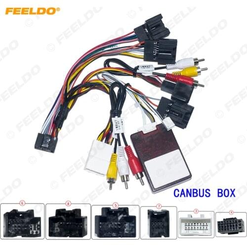 FEELDO Car Stereo Audio 16PIN Android Power Cable Adapter For Chevrolet Captiva Epica CD/DVD Player Wiring Harness #HQ6839