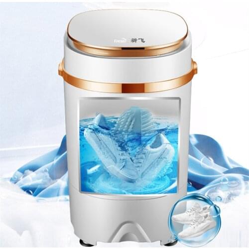 220V Frestec Shoes Washing Machine Semi-automatic Household Mini Lazy Shoes Brushing Washing Machine 5kg Small Shoes Washer