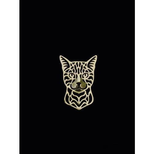 New trendy personalized cute Bengal cat brooches plate silver fashion jewelry