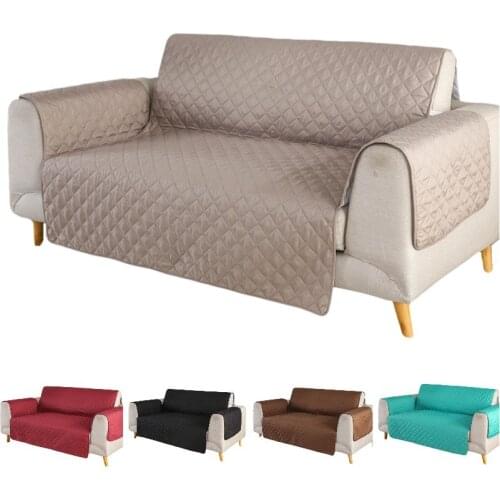 Solid Color Single/Two/Three Seater Sofa Mat Cover Anti-dirty Slip Covers Lounge Protector Couch Cover Kids Pet Dog
