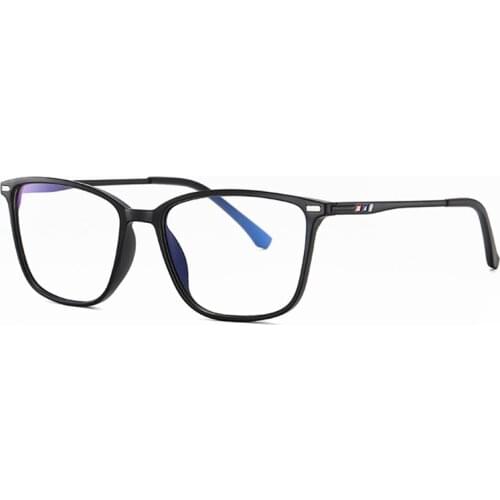 New TR90 Anti Blue Light Spectacles Frame Mens Simple Trending Eyeglasses Womens Art And Fashion Myopia Eyewears Metal Temple