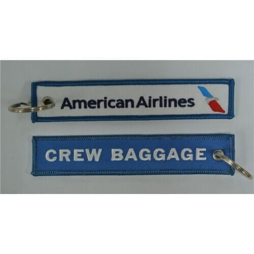 American Airlines Crew Baggage Personalized Promotional Key Tags 135x26mm 100pcs lot