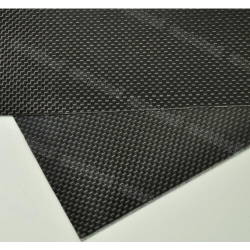 1pcs 0.5mm Thickness 100x250mm 200x500mm 250x250mm 400x250mm 400x500mm 500x500mm Carbon fiber plate Sheet Glossy 3K Plain Weave
