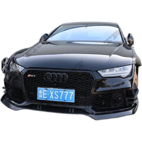Applicable to Trbt Audi Rs7 Carbon Fiber Front Shovel Abt Lip Modified Air Knife A7 Chin Spoiler Side Skirt Bottom Plate