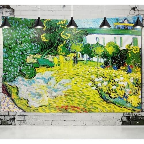 Field Crops Oil Painting Tapestry Wall Hanging Tapestry Gold Wheat Field Bohemian Hippie Studio Country Farm Art Decor