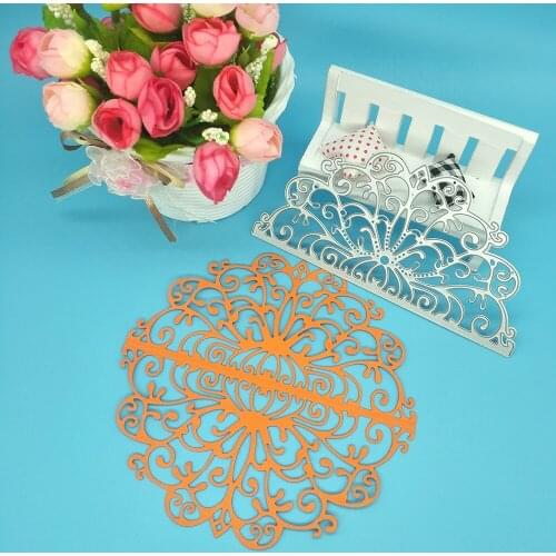 Semicircle hollow lace photo album metal cutting mold, scrapbook, photo frame, photo album decoration, DIY handmade art