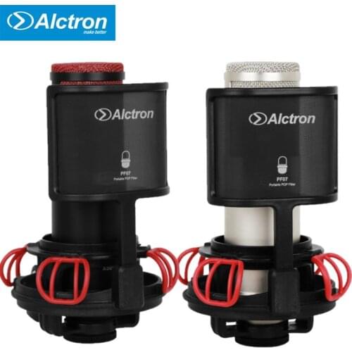 Alctron X50 Professional gold-sputtered diaphragm studio condenser microphone with shock mount and detachable POP filter