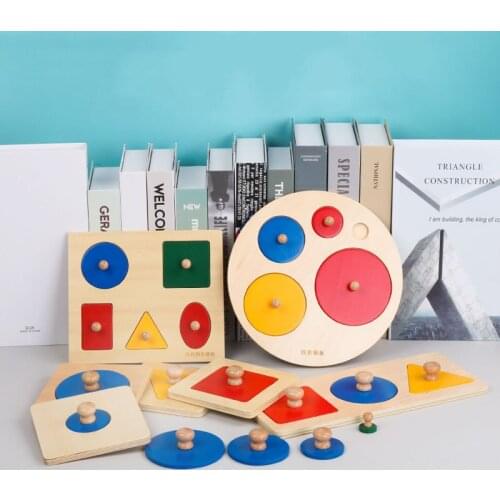 0 12 Months Baby Montessori Educational Toys Sets Geometric Early Learning Puzzles Kits Kids Children Boys Girls Birthday Gifts