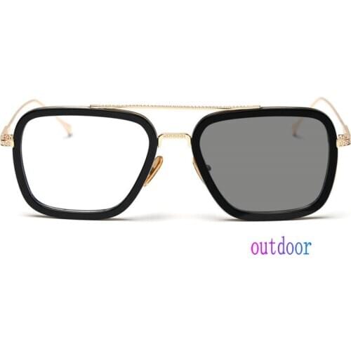 Tr90 Sun Photochromic Myopia Eyeglasses Optical Men Student Finished Nearsighted Eyewear Prescription Glasses -1.0 -4 FML