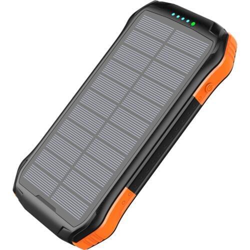 10W Fast Qi Wireless Charger 16000mAh Solar Power Bank PD 18W USB Poverbank Waterproof Powerbank for iPhone 11 Samsung S9 Xiaomi