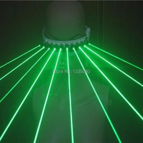 Party Favor Green Laser Glasses For Christmas Pub Club Bar DJ Shows With 10Pcs Green Laser For LED luminous Costumes Stage Show