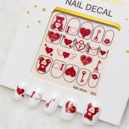 1Pc Spring Summer Tropical Beach 3D Nail Sticker Holographics Geometric Flowers Nail Transfer Decals Slider Decoration Manicures