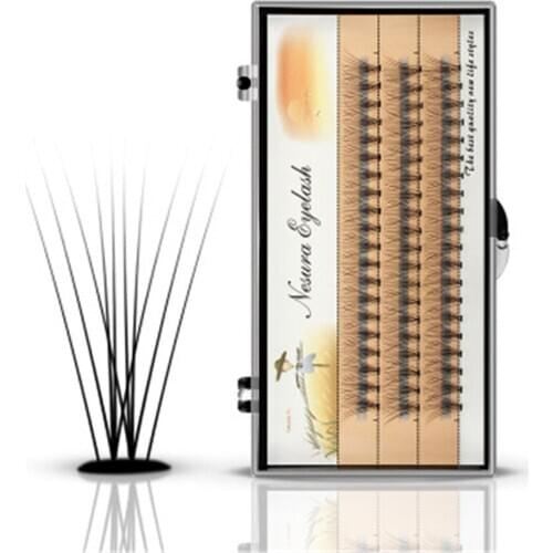 60pcs High Quality Fashion False Eyelashes Natural Black Different Lengths Eyelash Extension Eye Beauty Cosmetic Makeup Tools