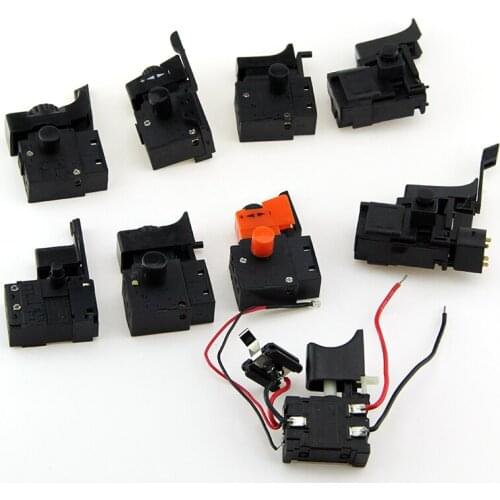 AC 250V/4A 6A Lock ON Adjustable Speed Control CW/CCW Switch For Electric Hand Drill Power Tool Trigger Switches