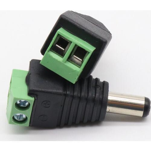 Promotion!Gino 20pcs CCTV Camera 5.5 x 2.1mm DC Power Cable Female male connector Adapter Jack