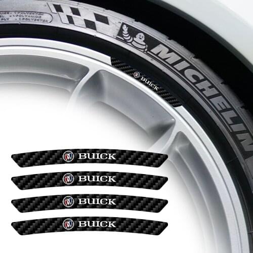 4pcs/set Car Reflective Rim Tape Wheel Tire Stickers Motorbike Bicycle Auto Decals For Buick Regal Lacrosse Encore Subaru
