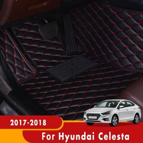For Hyundai Celesta 2018 2017 Car Floor Mats Custom Auto Parts Carpet Mat Accessories Waterproof easy to clean Rugs
