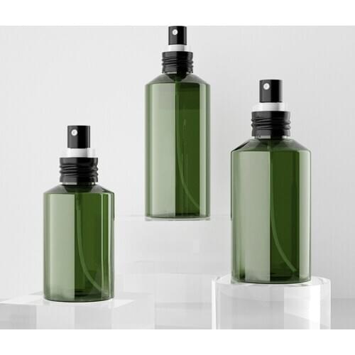 1 Pcs High Quality 50/100/150/200 ML Spray Bottle Portable Green Plastic Sprayer Bottle Refillable Travel Perfume Bottle