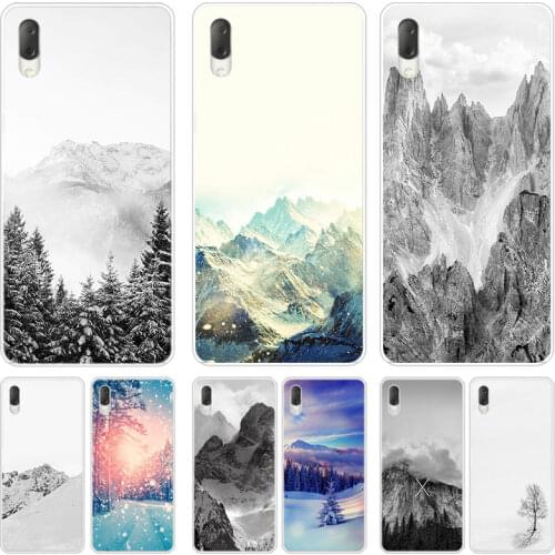 Black And White Mountain Case For Sony Xperia X XA XA1 XA2 Ultra L1 L2 L3 XZ3 M4 Aqua Z3 Z5 Premium E5 XZ XZ1 XZ2 Compact Cover