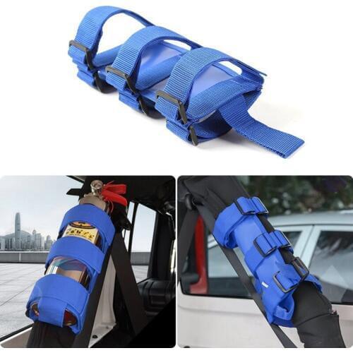 Fire Extinguisher Holder Adjustable Extinguisher Mount Strap for 1987-2019 Jeep Wrangler JK JL TJ CJ YJ