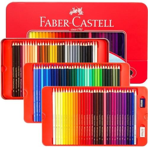 FABER-CASTEL 100 Color Professional Oily Colored Pencils for Artist School Sketch Drawing Pen Children Special Gift