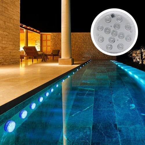 Hot Tub Lights Waterproof Hot Tub Accessories Pond Lights Underwater Pool LED Lights Bath Spa Lights 16 Colors with 15 LED Beads