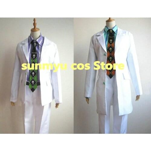 JoJos Bizarre Adventure Kira Yoshikage Kawajiri Kosaku Cosplay Costume,Custom Size Halloween Wholesale