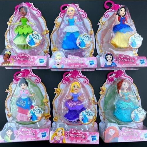 Hasbro Disney Princess Small Doll with Royal Clips Belle Cinderella Fashion Assortment Birthday Present Girl Kid Toys