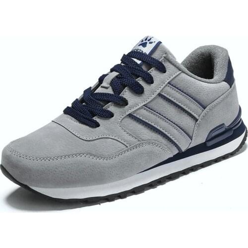 Men Casual Shoes 2021 Light Suede Leather Sneakers Classical Running Shoes Winter Autumn Outdoor Breathable Jogging Sport Shoes