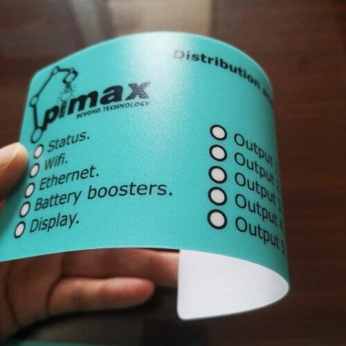 Custom order 3M back glue black printing on white color plastic card Granular surface, for tool case label etc, Item No. CU73