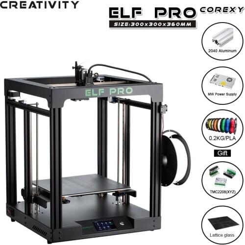 FDM CoreXY Desktop Large-Size 3d Printer printing Area 300X300X360 2040 Aluminum Profile is More Stable Creativity ELFPRO