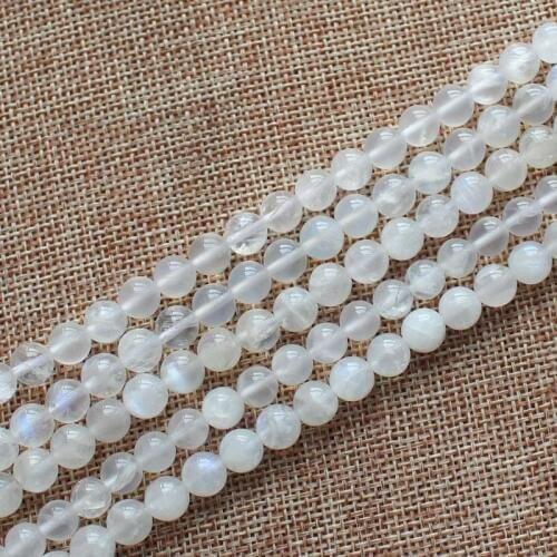 Wholesale Natural Rainbow Moonstone 8-14mm Round Loose Beads 15" For DIY Jewelry Making !wholesale for all items