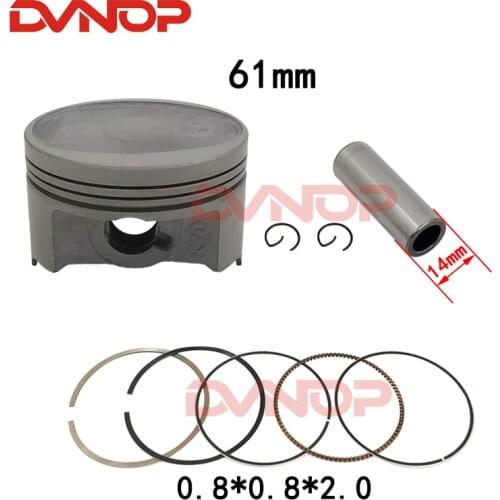 Motorcycle piston and ring for Honda CB190R CBF190TR CBF190R CBF190R-X SDH175-6-7 K70 Piston size 61mm pin 14mm