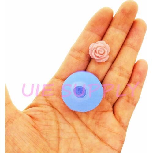 HYL489U 15.5mm x 13.9mm Small Flower Silicone Mold Fondant Cake Decoration Nail Resin Clay Art Earrings Necklace Pendant Making