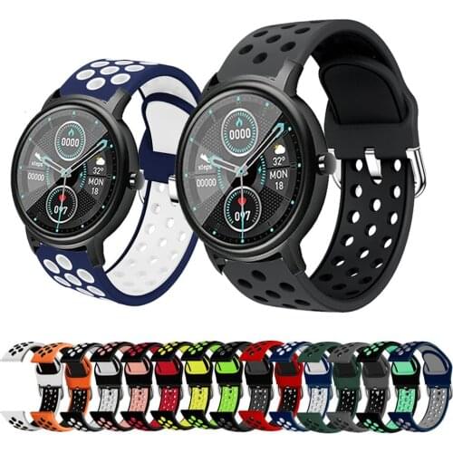 20mm Sport Silicone Watch Strap for Xiaomi Mibro Air Bracelet Watchband Replacement Wristband for Xiaomi Mibro Color ремешок