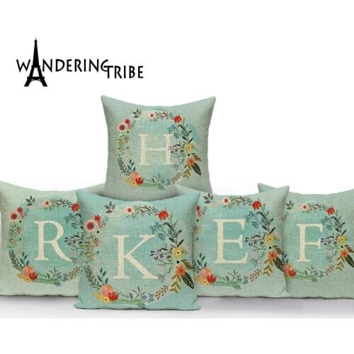 Nordic Pillow Cover Decoration Brief Kissen English Letters Decorative Cushions Cases Home Living Room Linen Double Sided Pillow