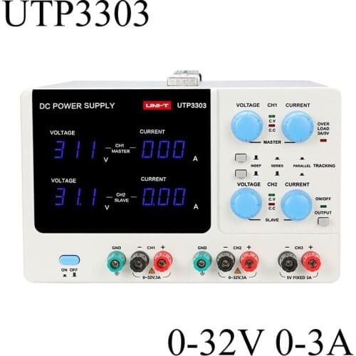 UTP3303 Dual-Channel Three-Way Adjustable Switch DC Power Supply 32V 3A Constant Voltage Constant Current Function