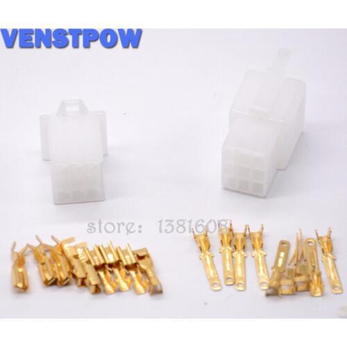 10 sets/lot 2.8mm Connector 9 pin Auto Electrical Wire 2.8 Connector Kits Male Female Socket Plug for Motorcycle Motorbike Car