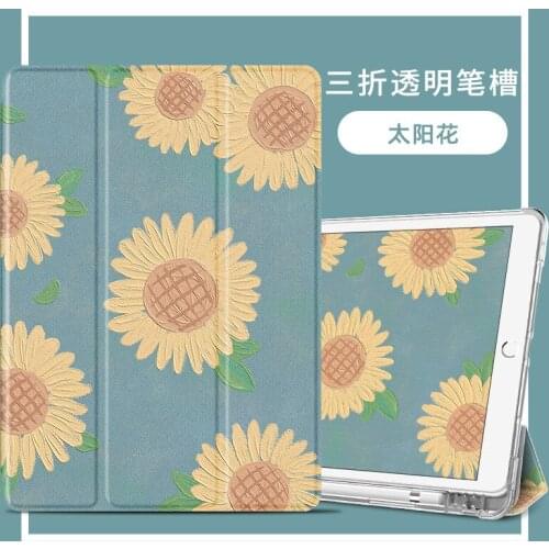 Case for iPad 10.2 2020 2019 2018 2017 9.7 Air 3 4 10.9 Pro 10.5 11 Mini 5 8th 7th 6th Generation Smart Cover with Pencil Holder