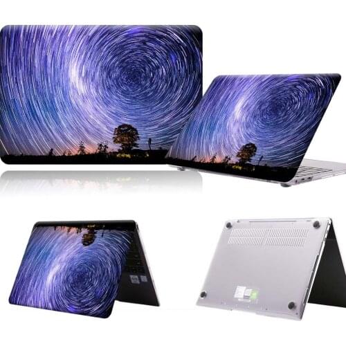 Starry Sky Pattern PVC Laptop Case For Huawei MateBook 13/13 AMD Ryzen/14/D14/D15/X 2020/X Pro/Pro 16.1/Honor MagicBook 14/15