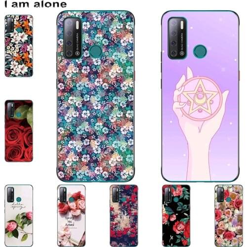 I am alone Phone Case For Tecno Pouvoir 4 2020 Pouvoir 4 Pro Fashion Color Cute Cartoon Printed Paint Mobile