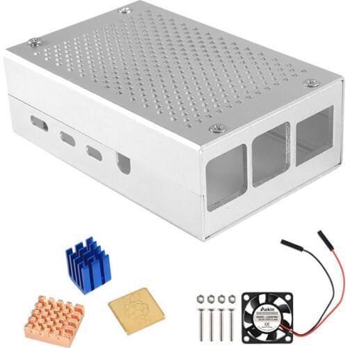 Raspberry Pi 4 B Case Aluminum Case Box Metal Enclosure for Raspberry PI 4 Model B
