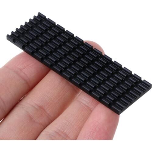 Black Heatsink Heat Dissipation Radiator M.2 NGFF Cooling Heat Sink Heat Thermal Pads for M.2 NGFF 2280 PCI-E NVME SSD 95AD
