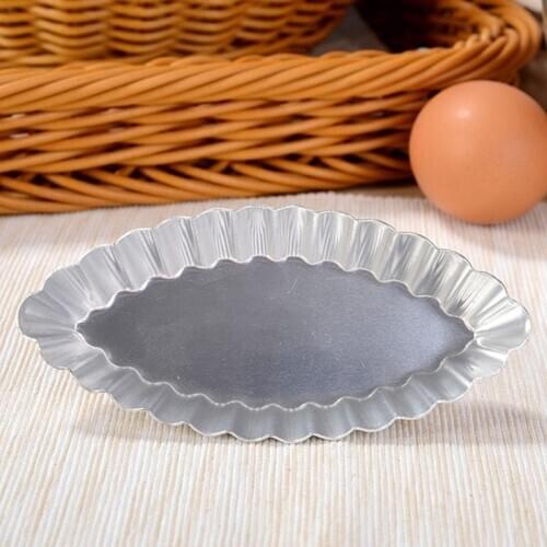 Long Fluted Edge Little Boat Shape Egg Tart Moulds Cupcake Liners Cake Baking Pan Bakeware Muffin Cake Cookie Mold